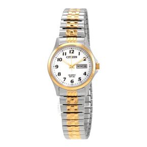 4832330 Citizen Quartz White Dial Stainless Steel Expansion Ladies Watch