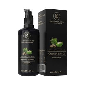 SatinNaturel 헤어 에센스 아르간 오일 피마자 200ml