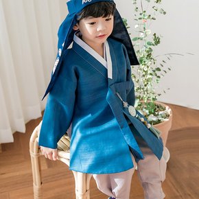 다모 남아 한복 (5호) 유아 네살 다섯살 4세 키즈 어린이 블루 동다리 명절 추석 설