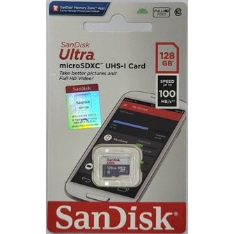 샌디스크 MicroSDXC 128G(Ultra/100Mb)