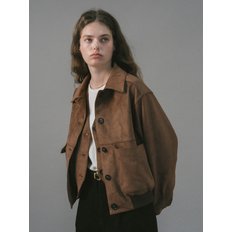 U Santal Faux Suede Blouson_Tiramisu