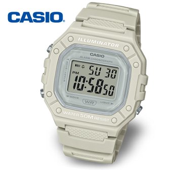 카시오 [정품] CASIO 카시오 아이코닉 W-218HC-8A 공용 방수 전자 군인시계