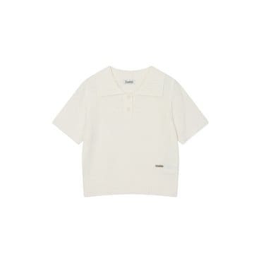 르샵 카라 단추 반팔 테리 니트 U1F22KPO020 리에떼