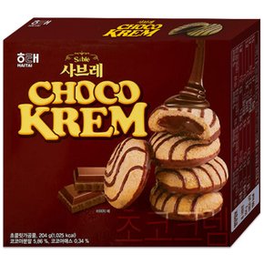해태 사브레 초코크렘 204g