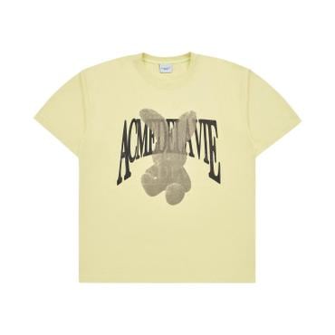 아크메드라비 HALFTONE DOT FUZZY RABBIT SHORT SLEEVE T-SHIRT LIGHT YELLOW하프톤퍼지레빗옐로우 SSAHFR-LYW