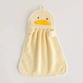 아기 어린이 손수건 귀여운 캐릭터 핸드타월 주방 물수건 세탁가능 오리