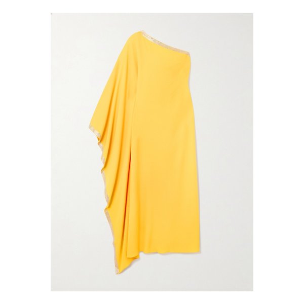 톨러 마르모 벳시 원숄더 스와로브스키 크리스털 장식 크레이프 가운 옐로 46376663162868079