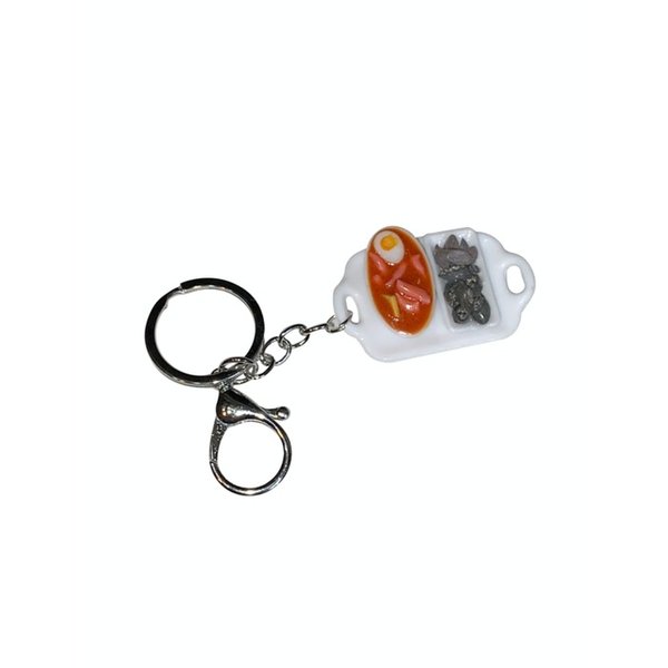 Tteokbokki & sundae keyring