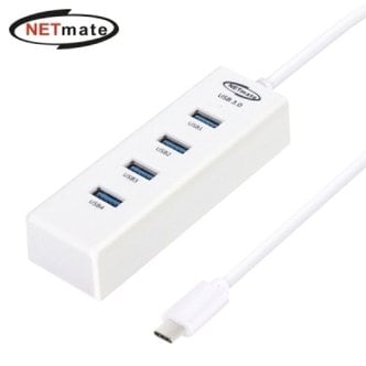  넷메이트 NMJSUBC303W USB3.0 Type C 4포트 허브 화이 (WFFL97Z)