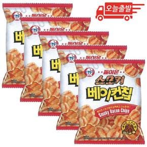 오늘출발 빙그레 돌아온 스모키베이컨칩 70g 5개