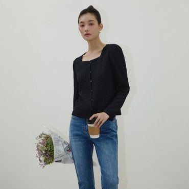 잇미샤 [25 S/S] 잇미샤 엠보 져지 블라우스 ITP3ZBL730