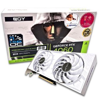 아이코다 갤럭시 BOY 지포스 RTX 4060 WHITE OC D6 8GB 그래픽카드