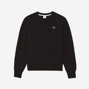 푸마 x 아미 크루넥 스웨트셔츠 블랙 Puma x 아미 Crewneck Sweatshirt Black