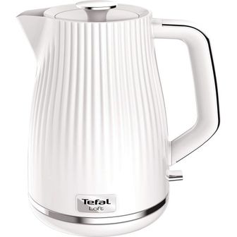  영국 테팔 전기포트 Tefal Loft KO250140 Kettle  1.7L / 블랙 White Plastic 3000 W 1714394