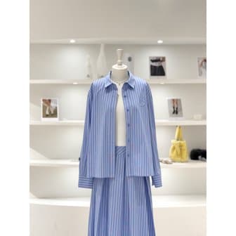 듀엘 [여주점] 여성 스트라이프 카라 셔츠 (L262PSC035)