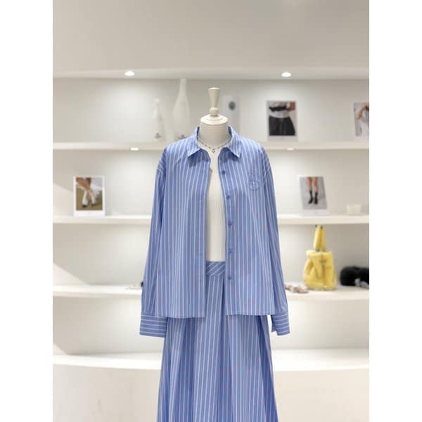 [여주점] 여성 스트라이프 카라 셔츠 (L262PSC035)