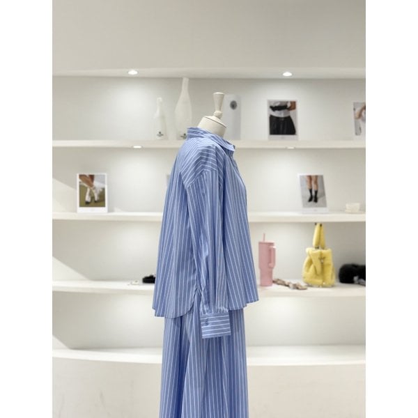 [여주점] 여성 스트라이프 카라 셔츠 (L262PSC035)