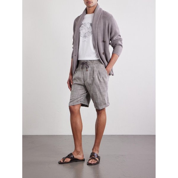 브루넬로쿠치넬리 로고 프린트 코튼 저지 티셔츠 46376663163018849