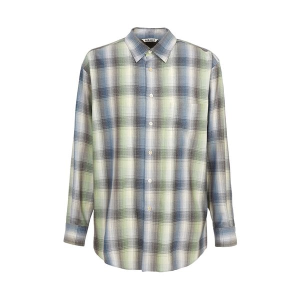 [부산점] 체크 남성 셔츠 A25AS01LC BLUE GREEN