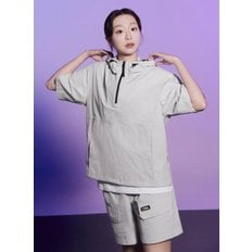 N232UFT141 아델리 경량 우븐 스트레치 반팔 아노락