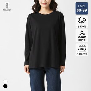 벨라도나 여성 간절기 데일리 무지 긴팔면티셔츠 이너티 2컬러 66-99 BLDN2601TL(U)