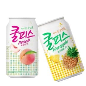 동원 쿨피스 복숭아 350ml 12캔+파인애플 350ml 12캔 대용량 음료 HN