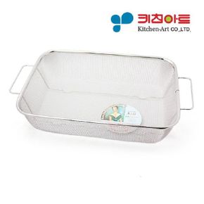 키친아트 채반 튀김망 비빔면 물기제거 거름망 42cm