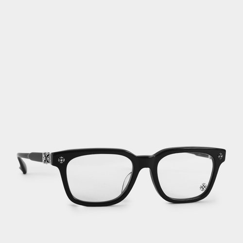 稀少　美品　クロムハーツ　メガネ　COX LUCKER コックスアッカー クロムハーツコックスアッカーメガネCOX UCKER BKブラック52