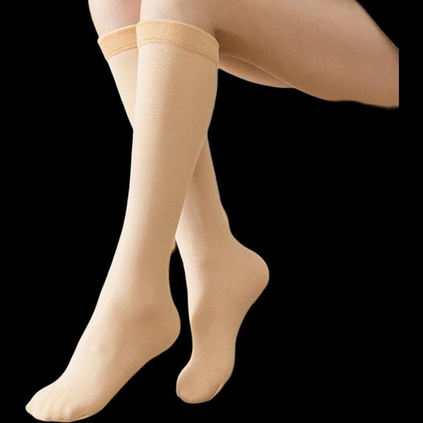 [옷자락] 여성 퍼 보온 기모 스판 안감 니삭스 양말