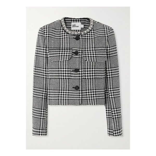 크리스털 장식 하운즈투스 재킷 그레이 46376663162843236