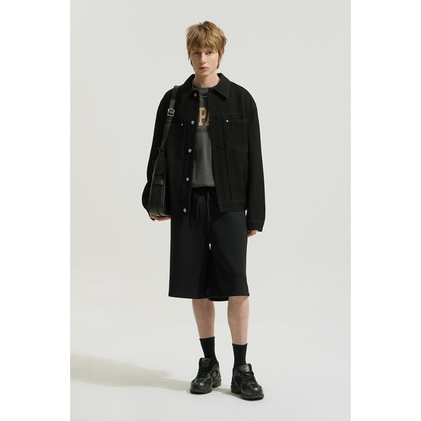 [여주점] [이로] 남성 Enigme 엠보 트윌 트러커 자켓 IQJAM25711BKX