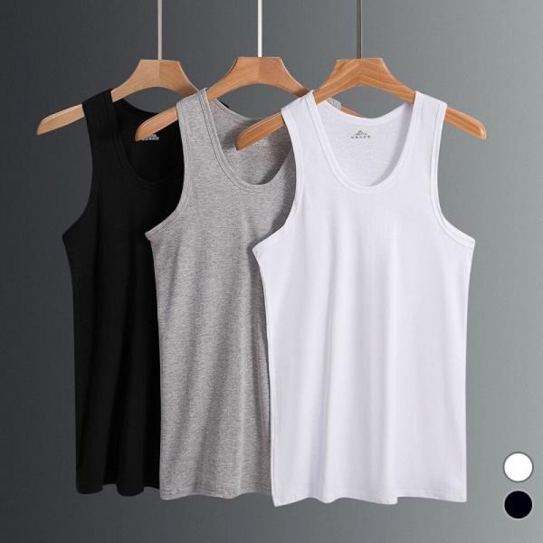 남자 여름 베이직 라운드 나시 티셔츠 DMES-TS5-STS13290866