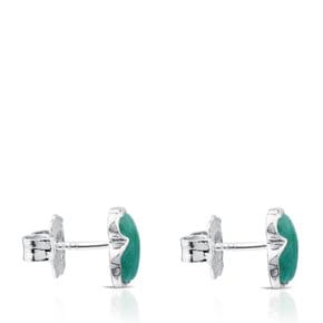 Silver New Color Earrings with Amazonite/귀걸이/615433540