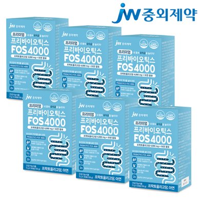 JW중외제약 프리미엄 프리바이오틱스 FOS4000 30포x6박스