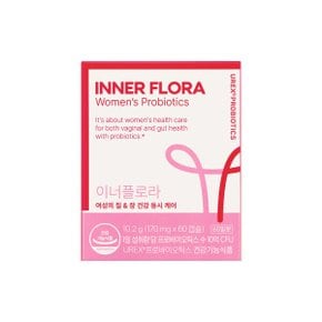 이너플로라 질 유산균 프로바이오틱스 리뉴얼 60캡슐 X 1박스 2개월분 4527809