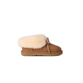 UGG [KIDS] 양모 트리밍 리본 슬리퍼 (베일리 슬리퍼) 1675303001000