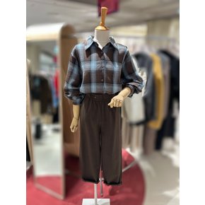 체크 겉기모 크롭 남방(LG41EYNB023X)