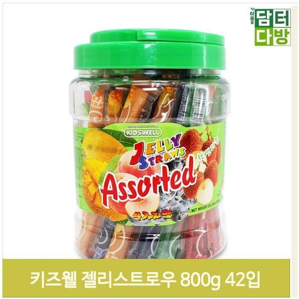 과일맛 캔디 막대젤리 42P 800g 유아 간식 어린이집(1)