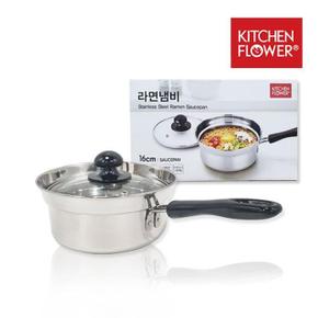 아우트키친플라워 라면 냄비 편수 16cm