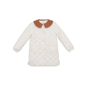 [KIDS] Corduroy Collar Quilted Jacket