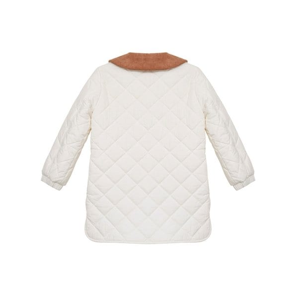 [KIDS] Corduroy Collar Quilted Jacket