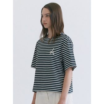 코텔로 [정상가99,000원] Printed Stripe Tshirts  Navy (WE3640T19R)