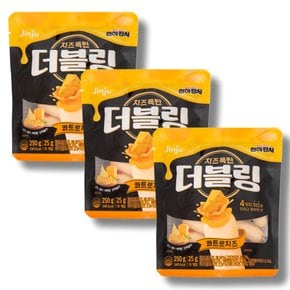 진주햄 천하장사 더블링 콰트로치즈 소시지 250g(25gx10개입)  3봉