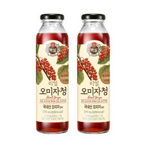 메가커피 백설 리얼 오미자청 310ml 2개세트