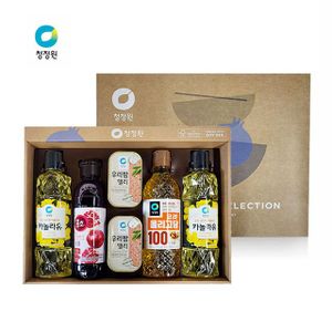 제이큐 청정원 실속구성 선물세트/햄통조림 식용유 물엿 홍초