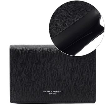 생로랑 [부산점] 25FW 남성 플랩 명함 카드지갑 (469338 BTY7N 1000 25F)