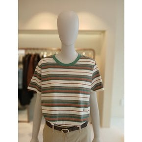 [여주점] 씨씨콜렉트 스트라이프라운드넥티셔츠E252psm143