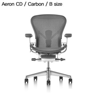 허먼밀러 [허먼밀러 공식딜러 바로출고] New Aeron Chair CD Carbon (B Size)