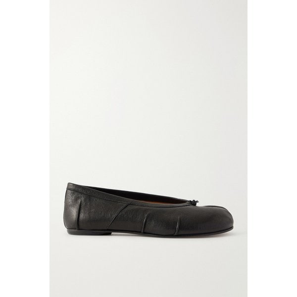 타비 스플릿 토 가죽 발레리나 플랫 슈즈 46376663163106425