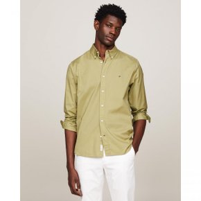 4649477 Tommy Hilfiger TH Flex Regular Fit Shirt - Faded Olive